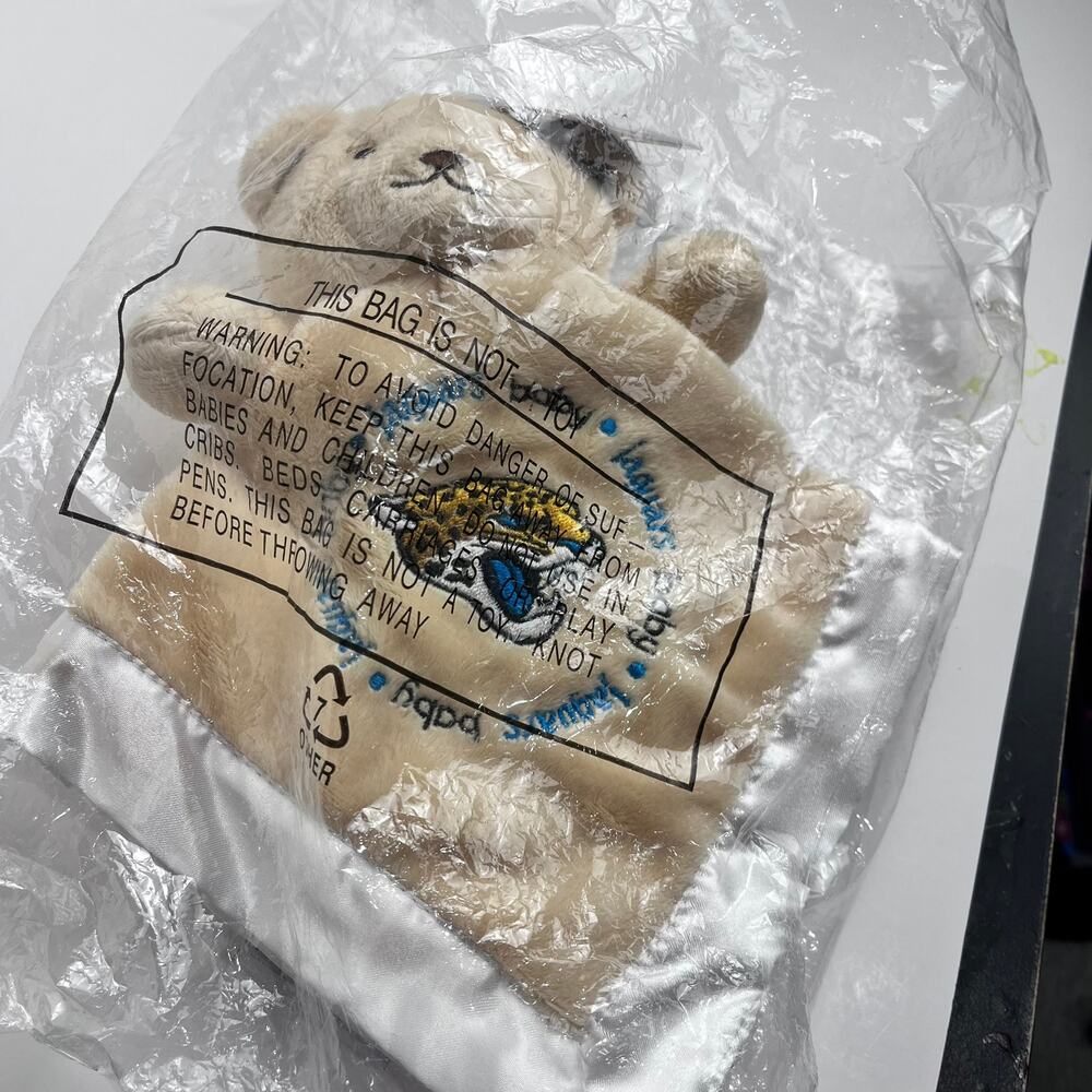Baby Fanatic Jacksonville Jaguars NFL Security Bear Lovey Factory Sealed NWT